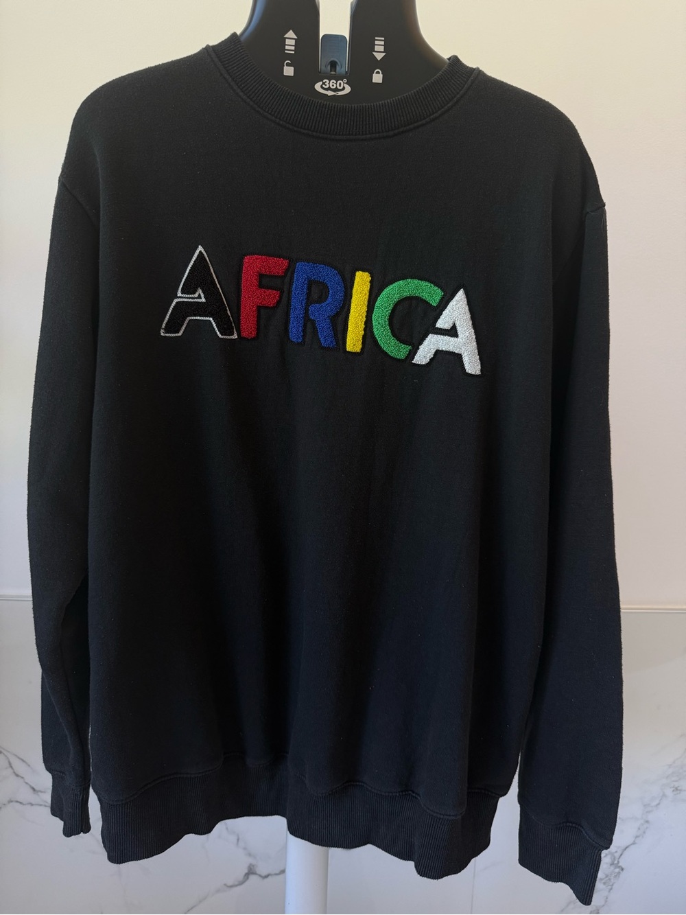 RARE NBPA x Victa Africa Crewneck Sweatshirt Men's LT 2018 NBA Africa Game